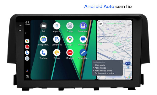 Multimidia Civic G10 17/21 9p Android 14 4/64gb 4g Cam 360°