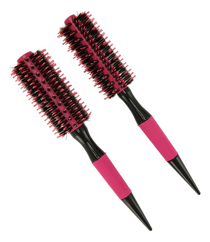 Peine Redondo Para Peinar El Cabello, 2 Piezas, Mango Ergonó