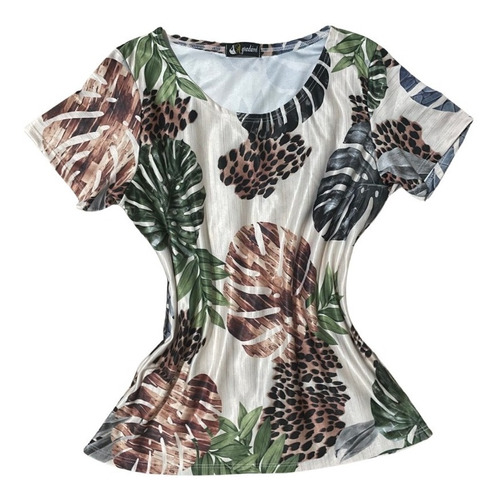 Imagem 1 de 2 de Blusa Blusinha T-shirt Listrada Moda Feminina Evangélica