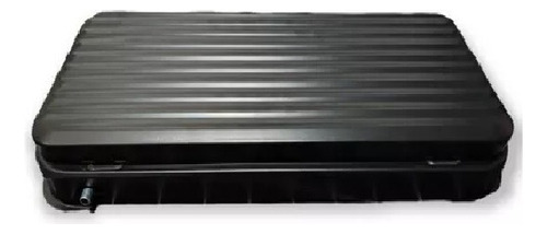 Cocinilla Encimera 2 Platos Tapa Camping + Kit Instalación Negro