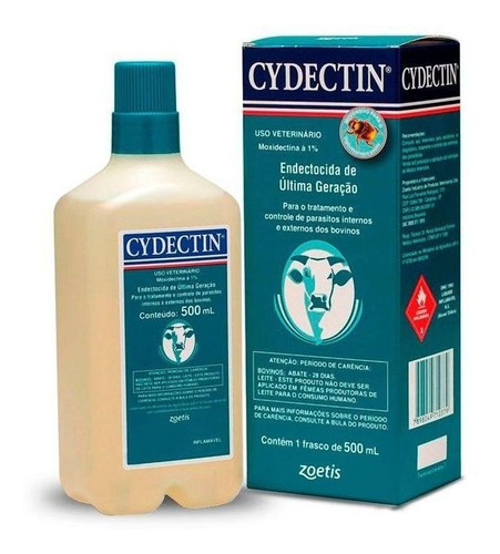 Cydectin Frasco De  500 Ml - Zoetis ( Moxidectina A 1%  )