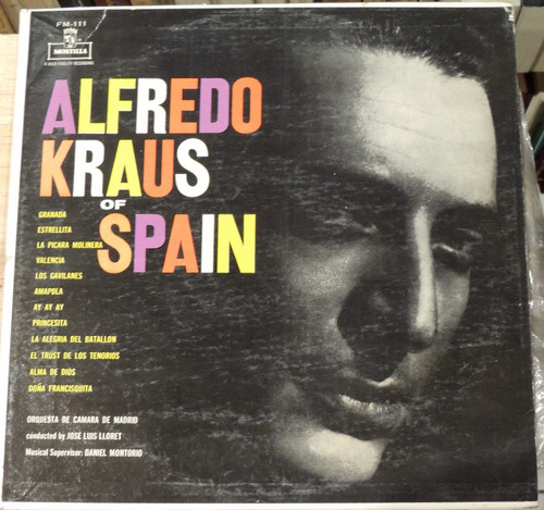 Alfredo Kraus Of Spain (vinyl) 