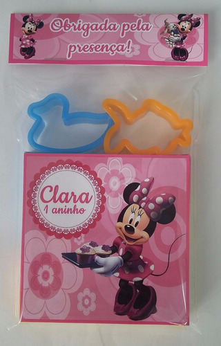 10 Kits Massinha Personalizadas Minnie Rosa