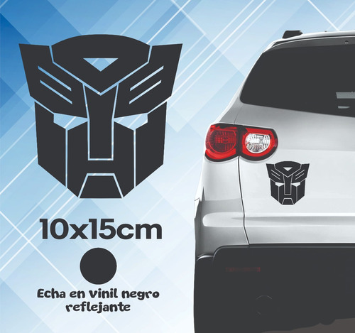 Sticker, Calcomanía, Transformers 2 Pz Color Negro