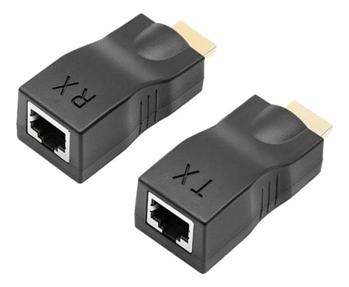 Extensor Negro Hdmi Hd Hdmi A Señal Rj45