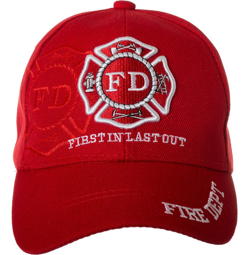 Gorra De Bomberos Con Diseño De Departamento De Bomberos