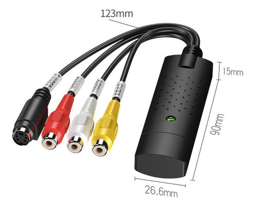 Capturadora De Vídeo Rca Pci Usb 2.0 Audio Capture Converter