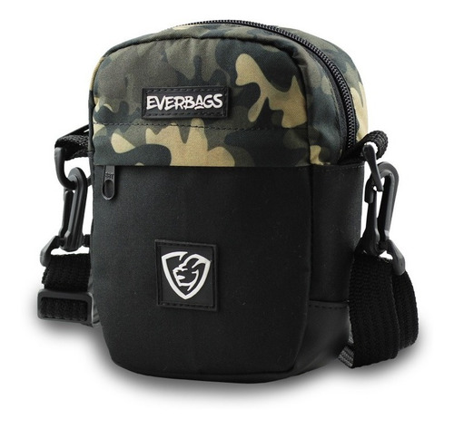 Shoulder Bag Combate Bolsa Pochet Necessaire Estilo Multiuso Camuflado Preto Camuflado Verde