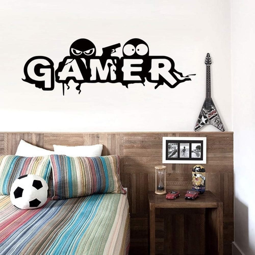 Vinilo Pared Decorativo Gamer Gamers 60x24cm