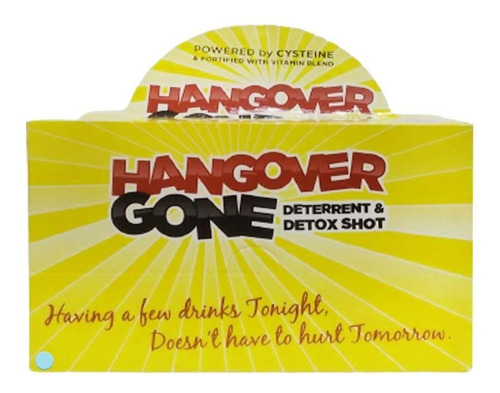 Bebida Energizante Hangover Gone - Resaca Licor - Pack