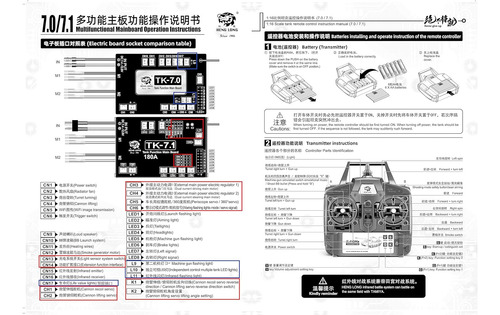 Heng Long Tk7.0 1/16 Escala Radio Control Remoto Us M4a3 ...