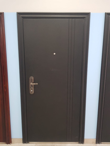 Imagen 3 de 4 de Puerta Seguridad Blindada Multianclaje Chapa 18 Pesada 53kg