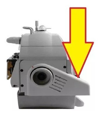 Tampa Lateral Protetor Correia Costura Overlock Interlock