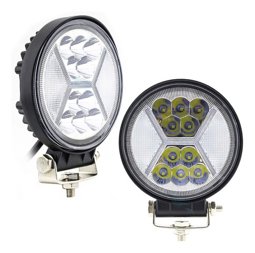 Par Farol Led Milha 84w 2x42w Off Road Outlander Mitsubishi