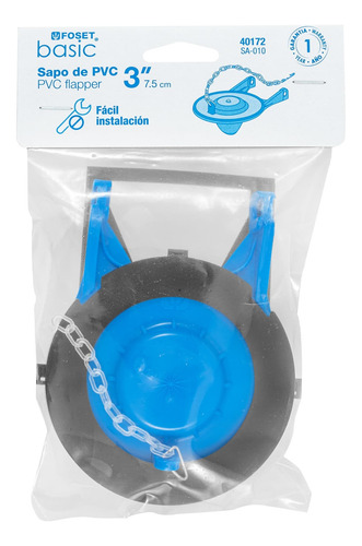 Sapo Pvc 3' Foset Sa-010 Con Cadena Acero Inoxidable