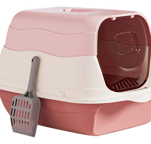 Ha Caja De Arena Para Gatos Con Capucha Y Tapa Con Puerta