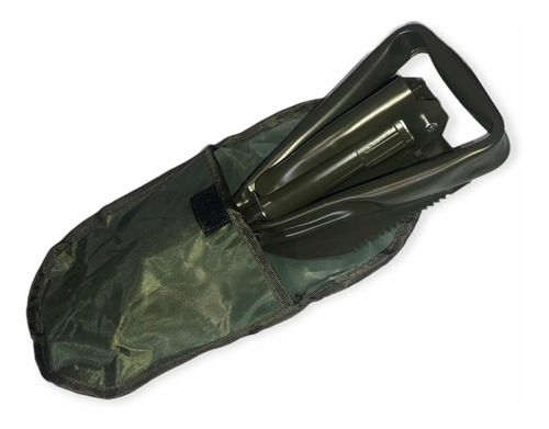 Pala Plegable Pico Sierra Para Camping Con Estuche Barril