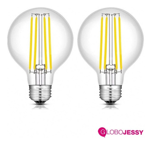 Imagen 5 de 10 de Guirnalda Vintage Luces Led Para Exterior 10 Mts 20 Focos