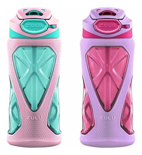 Paquete De 2 Botellas Deportivas Con Sorbete Zulu Anti Fu...