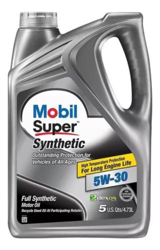 Aceite Mobil 5w30 100% Sintetico Garrafa 4.73lt