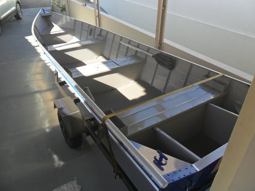 Barco Aluminio 6mts Borda Alta Ok...super Reforçado.