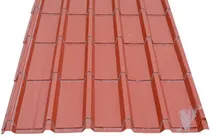 Comprar Chapas Teja De Armco Color Ladrillo 1.01m Ancho Armco Cal 26