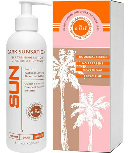 Sun Laboratories Dark Sunsation Loción Autobronceadora Para 