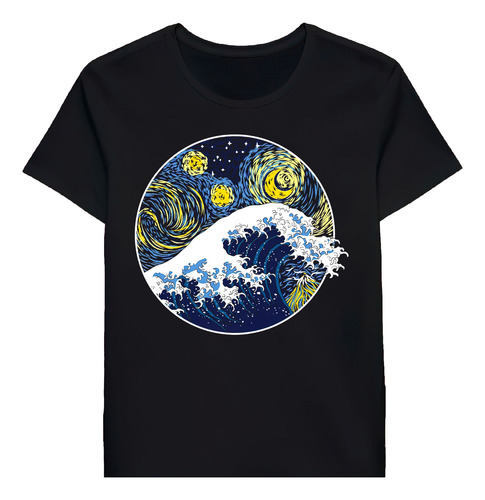 Remera The Great Starry Wave Great Wave Off Kanagaw 42060763