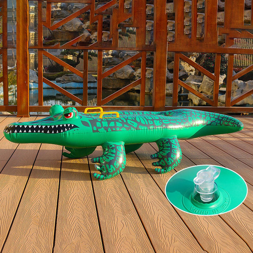 Mz Flotador Inflable De Piscina De Cocodrilo Cocodrilo