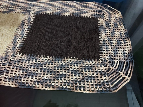 Camino De Mesa Centro Tela De Tapiceria Y Tejido A Crochet