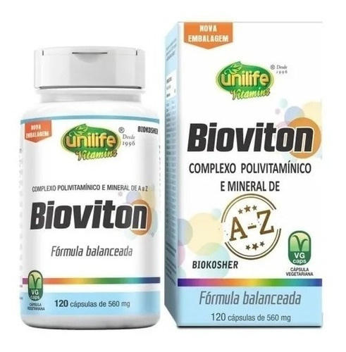 Polivitamínico Bioviton - Unilife - 120 Cápsulas Sabor Sem sabor