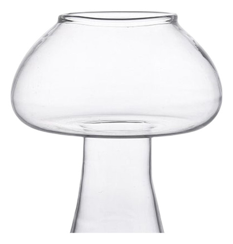 Champiñón Copa De Cristal Único Hongo Boda Transparente