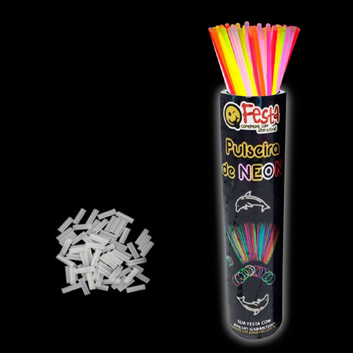 Imagem 4 de 5 de Pulseira De Neon Alto Brilho - Kit 50 Unidades