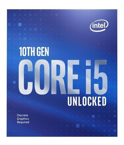 Imagen 2 de 5 de Microprocesador Intel Core i5 10600KF BX8070110600KF de 6 núcleos y 4.1GHz de frecuencia sin gráficos integrados