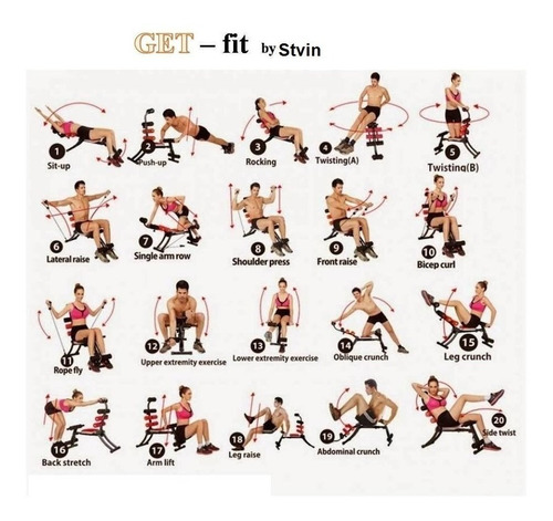 Six Pack Core Banca Abdominal Multifuncional 6 N 1 + 2 Ligas