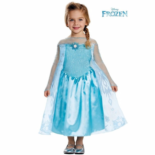 Disfraz Elsa De Frozen Clásico (talla 3-4 Años / 99-107 Cm)