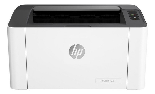 Impressora Hp Laser 107a Delta Color branco e preto