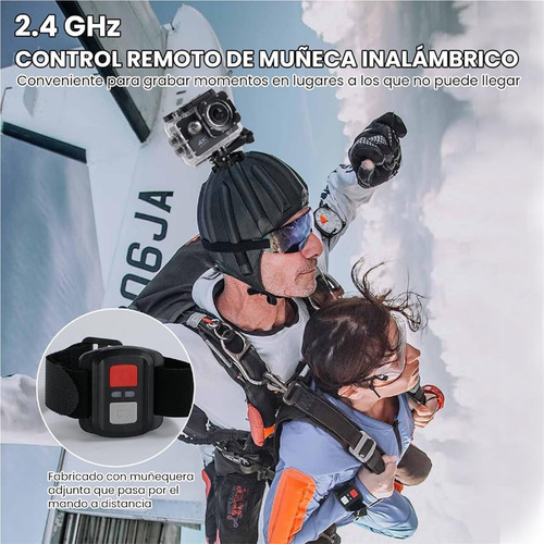 C¡mara Deportiva 4k Wifi Lmpermeablehasta 30m Sensor 24mp