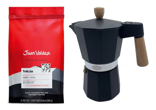 Café Juan Valdez Molido 250gr Mas Cafetera Moka