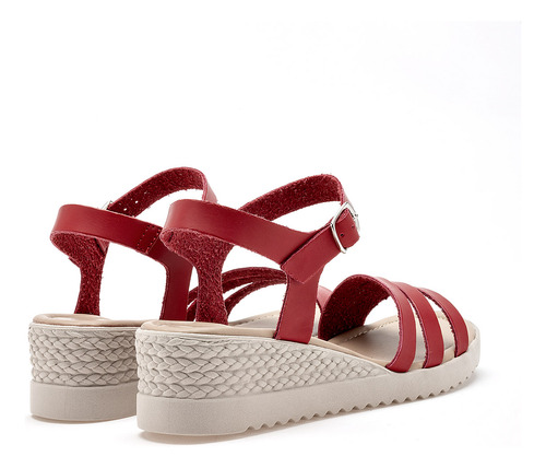 Huarache Casual Dama Pravia 2735 Rojo 2-6 *133-429 S8