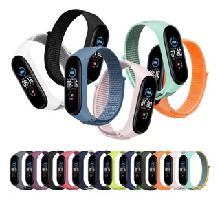 Pulsera Correa Manilla Nylon Para Xiaomi Mi Band 3 4 5 6 7