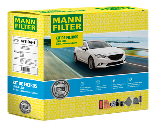 Kit Filtros Toyota Etios 1.3 1.5 16v 2012 Em Diante Sp110694