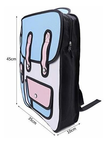 Maletin Bolso Estilo De Salto 3d Dibujo 2d De Dibujos Animad