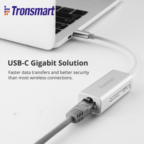 Adaptador Usb-c 3.1 Macho A Rj45 Gigabit Ctl01 Tronsmart