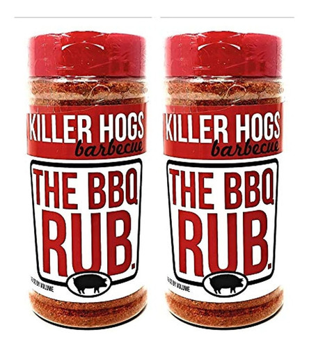 Killer Hogs Barbecue Rub - Paquete De 2 Botellas - 16 Oz Por