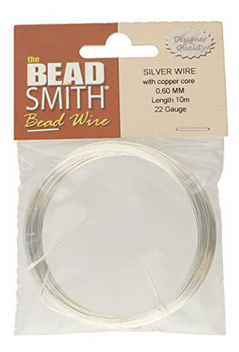 Plateado Plata Alemana Bead Craft Wire Gauge 0.6 22 Dia 10 M