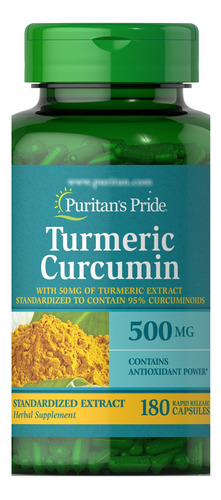 Curcuma Turmeric 500 Mg 180caps