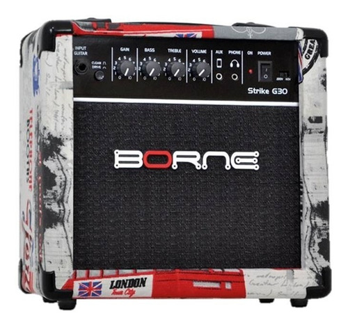 Amplificador De Guitarra Borne Strike G30 15w Rms