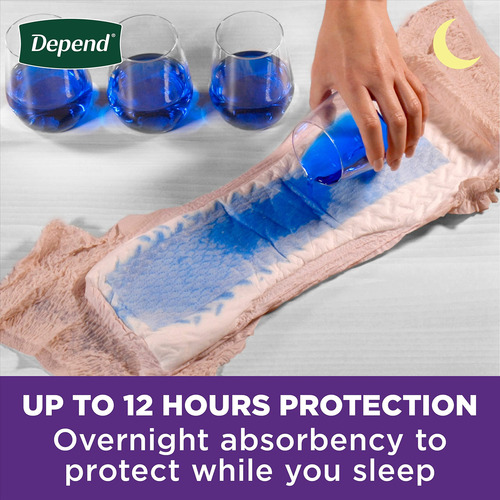 Depend Ropa Interior De Noche Para Mujer Incontinencia
