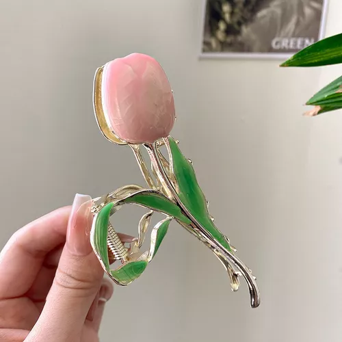 Pinza para el pelo con flores